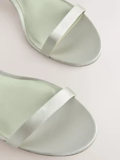 Next Sage Green Forever Comfort® Bridesmaid Round Toe Low Heel Simple Sandals