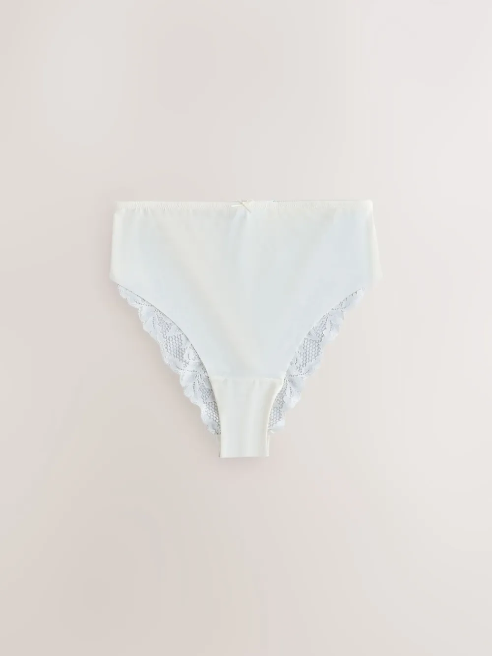 Next Sage Green High Waist High Leg No VPL Lace Back Briefs 5 Pack Best