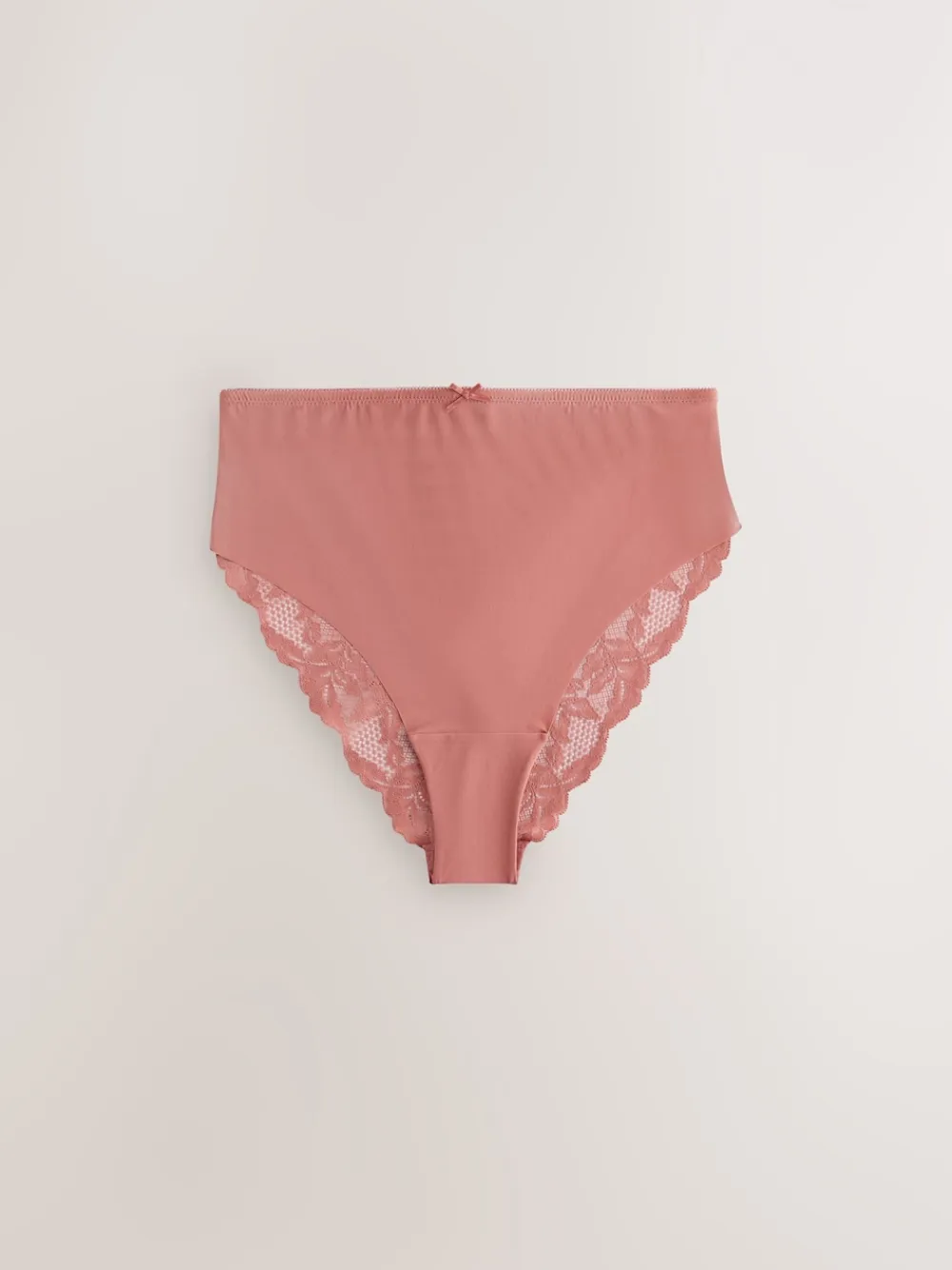 Next Sage Green High Waist High Leg No VPL Lace Back Briefs 5 Pack Best