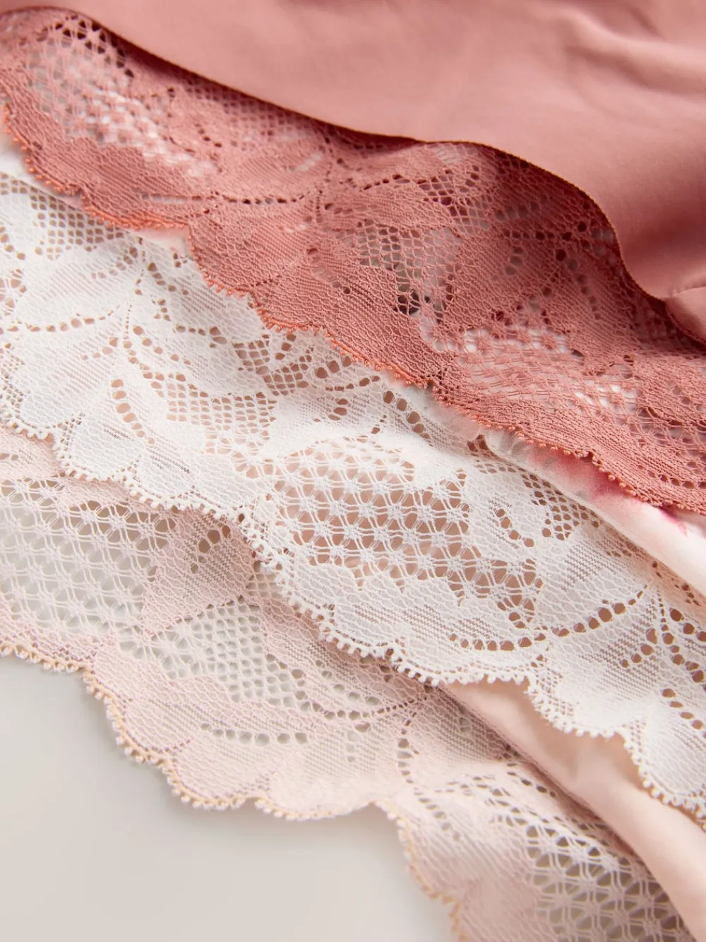 Next Sage Green High Waist High Leg No VPL Lace Back Briefs 5 Pack Best