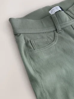 Next Jersey Denim Wide Leg Trousers Sage Green Sale