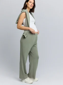 Next Sage Green Maternity Wide Leg Joggers New