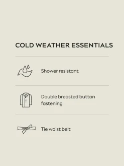 Next Shower Resistant Trench Coat Sand Clearance