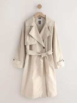 Next Shower Resistant Trench Coat Sand Clearance