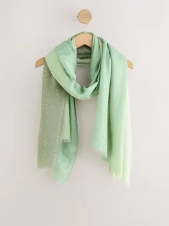 Next Lightweight Scarf Scattered Sage Foil