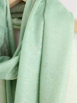 Next Lightweight Scarf Scattered Sage Foil