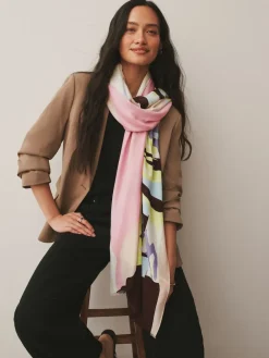Next Scenic Pink Lightweight Scarf Sale
