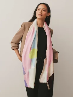 Next Scenic Pink Lightweight Scarf Sale