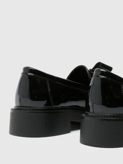 Schuh Black Lidia Patent Bow Loafers Sale