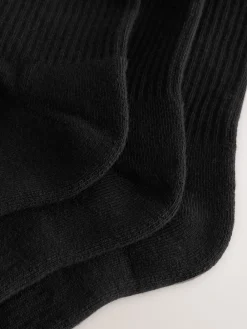 self. Black 3 Pack Cushion Sole Lounge Ankle Socks 3 Pack Online