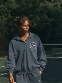 self. Rugby Sweatshirt Blue