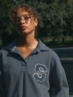 self. Rugby Sweatshirt Blue