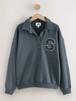 self. Rugby Sweatshirt Blue
