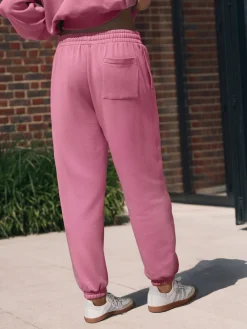 self. Bright Pink Cuffed Joggers