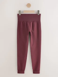 self. Seamless Bum Scrunch Leggings Burgundy Outlet
