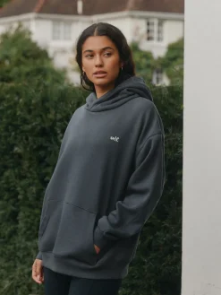 self. Charcoal Grey Hoodie New