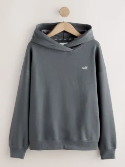 self. Charcoal Grey Hoodie New