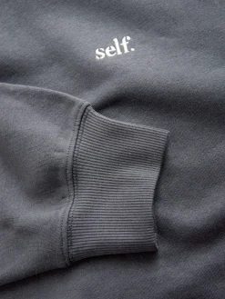 self. Charcoal Grey Hoodie New