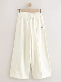 self. Cream Wide Leg Joggers Sale