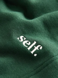 self. Green Cuffed Joggers Outlet