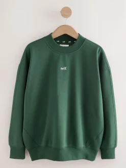 self. Sweatshirt Green New