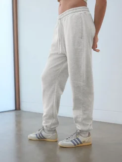 self. Grey Cuffed Joggers Clearance