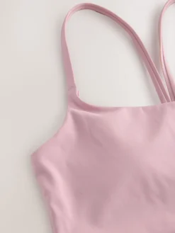 self. Strappy Non Wire Sports Bra Lilac Purple Online