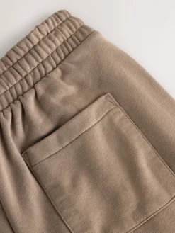 self. Mink Brown Wide Leg Joggers Online