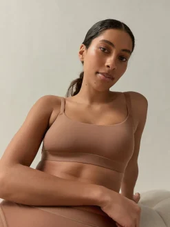 self. Bralette Bra Mocha Nude New