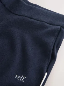 self. Barrell Leg Knitted Joggers Navy Online
