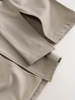 self. High Waist Flared Leggings Neutral