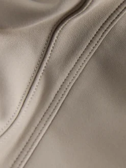 self. High Waist Flared Leggings Neutral