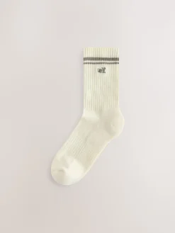 self. Neutral/Black Cushion Sole Lounge Ankle Socks 7 Pack Hot