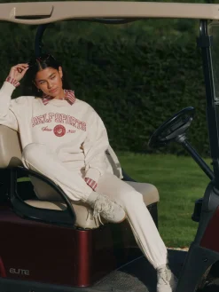 self. Oatmeal Cuffed Joggers Outlet