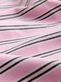 self. Pink Thermal Cosy Fleece Short Pyjamas Clearance