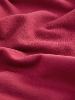 self. Red Cuffed Joggers Online