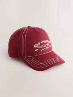 self. Red Slogan Cap Outlet