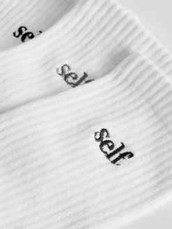 self. White 3 Pack Cushion Sole Lounge Ankle Socks 3 Pack Discount