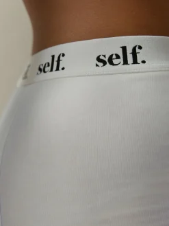 self. Short Logo Knickers White Discount