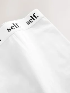 self. Short Logo Knickers White Discount