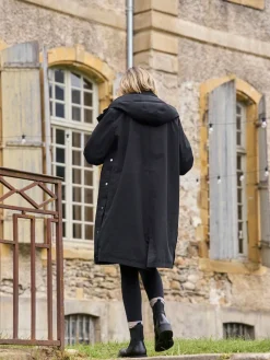 Seraphine 3 in 1 Maternity & Babywearing Parka with Borg Lining Black Sale