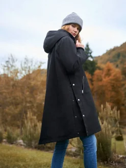 Seraphine 3 in 1 Maternity & Babywearing Parka with Borg Lining Black Sale