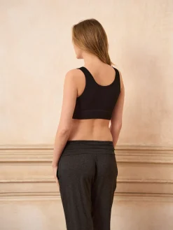 Seraphine Black & Taupe Maternity & Nursing Seamless Sleep Bras 2 Pack Black & Taupe Clearance