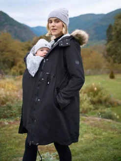 Seraphine Black Premium 3 in 1 Maternity Babywearing Parka Sale