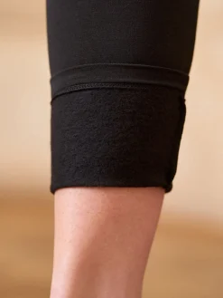 Seraphine Black Underbump Maternity Thermal Leggings New