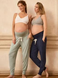 Seraphine Maternity Loungewear Trousers 2 Pack Blue Discount