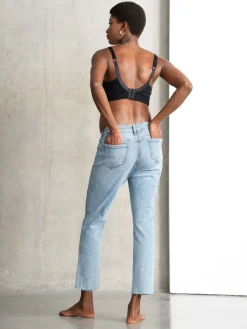 Seraphine Blue Premium Organic Underbump Maternity Slim-Fit Jeans Outlet