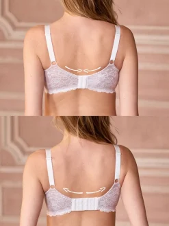 Seraphine Lace Maternity & Nursing Bra Cream Hot