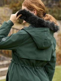 Seraphine Premium Sub-Zero Down Filled 3-In-1 Maternity & Babywearing Parka Green