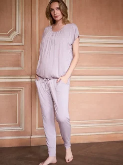 Seraphine Maternity & Nursing Hospital Bag Pyjamas 2 Piece Set Lilac Purple Discount